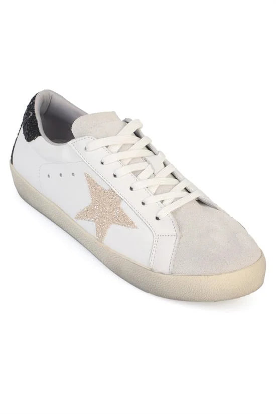 Capone Wilie Genuine Leather Women White Gold Sneaker