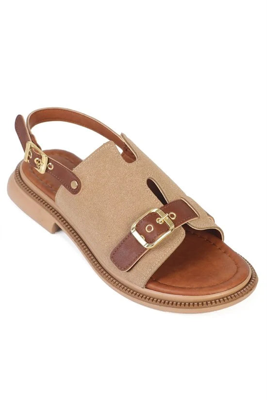 Capone Outfitters 610 Women Beige Sandal