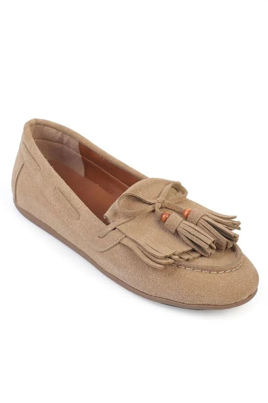 Capone Outfitters 710 Women Sued Beige Loafer