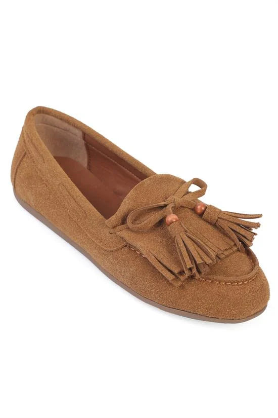 Capone Outfitters 710 Women Sued Beige Loafer