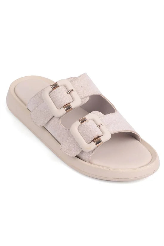 Capone Outfitters 842 Women Sued Beige Sandal