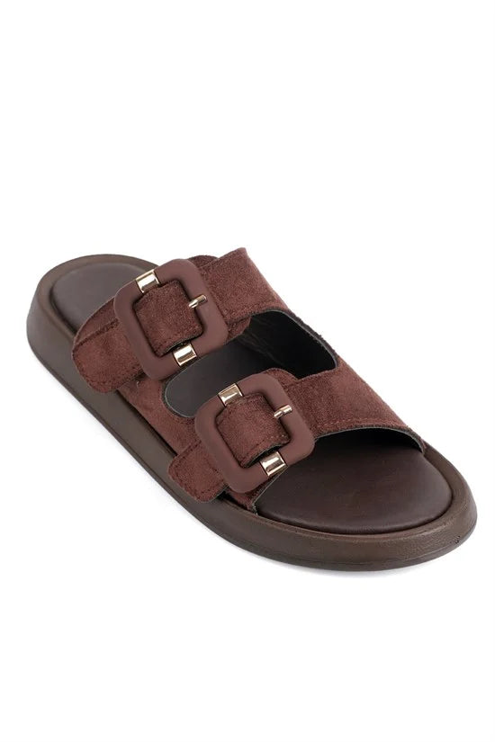 Capone Outfitters 842 Women Sued Beige Sandal