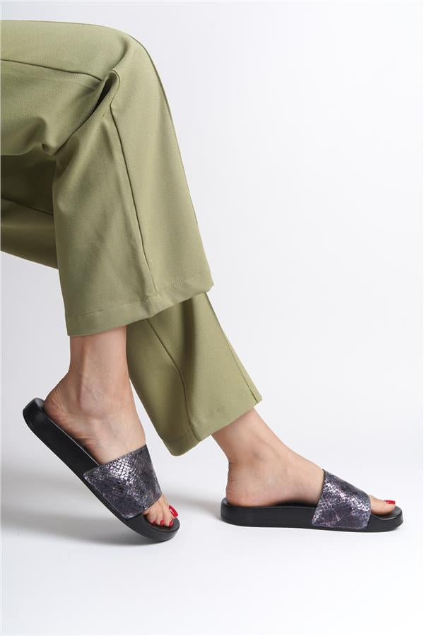Capone Outfitters 901201 Women Anthracite Grey Sandal
