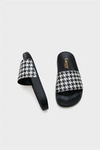 Capone Outfitters 901201 Women Houndstooth Sandal