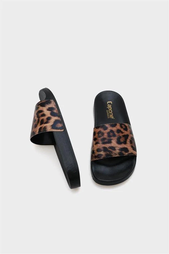 Capone Outfitters 901201 Women Leopard Sandal