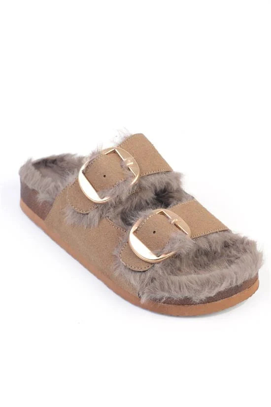 Capone Outfitters B105 Women Sued Tan Sandal