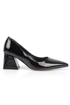 Capone Sabrina Mid Heel Soft Padded Insole Women Black Shoes