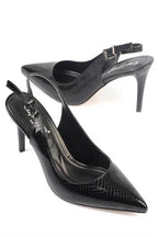 Capone Sally Slingback cipele sa srednjom potpeticom, mekanim punjenim uloškom, ženske, srebrne