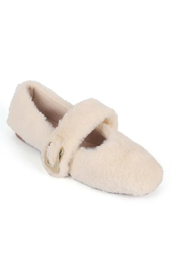 Capone Outfitters F601 Women Beige Ballerina