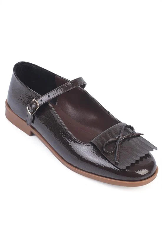 Capone Outfitters L42 Women Brown Ballerina