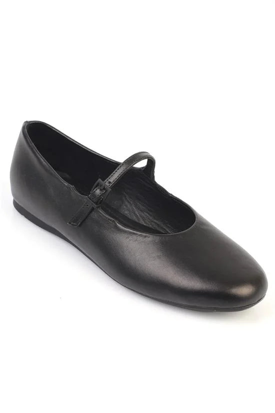 Capone Sheri Genuine Leather Women White Ballet Flat