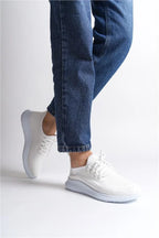 Capone Gigi Lace-Up Casual Sport Women White Sneaker