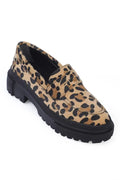 Capone Oval Toe Track Sole Lakovane Ženske Mokasine