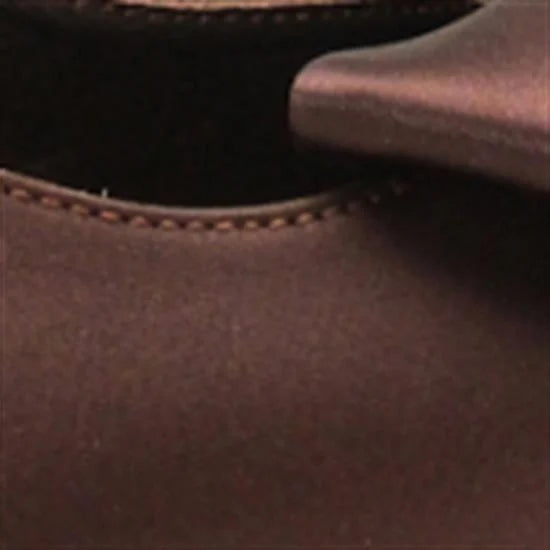Capone Pam Blunt Pointed Toe Bow Open Back Satin ženske satenske crne cipele