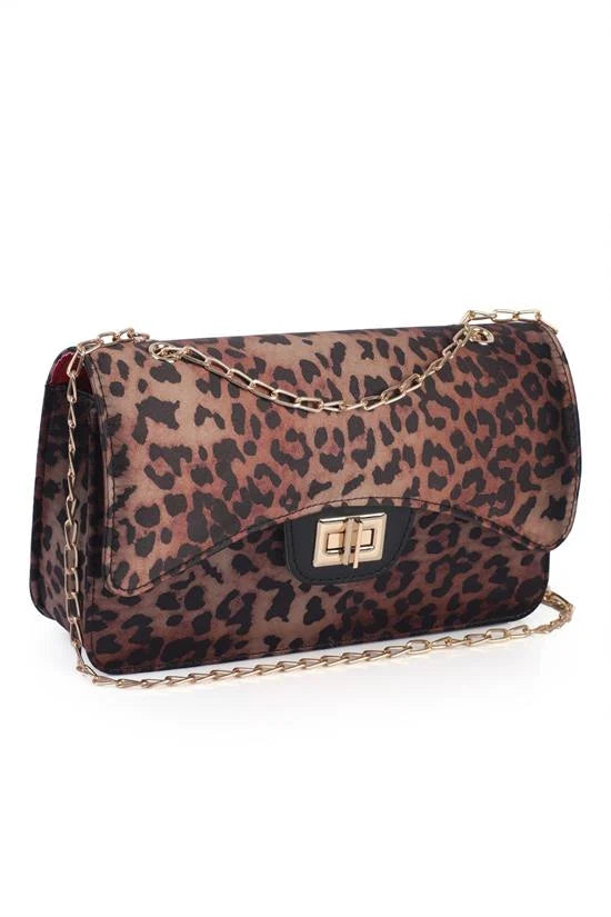 Capone Parma ženska satenska leopard torba za rame