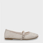 Capone Pennie Lace Mesh Embroidered Women Pink Ballet Flat