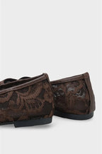 Capone Pennie Lace Mesh Embroidered Women Pink Ballet Flat