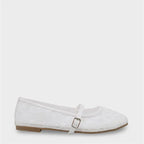 Capone Pennie Lace Mesh Embroidered Women Pink Ballet Flat