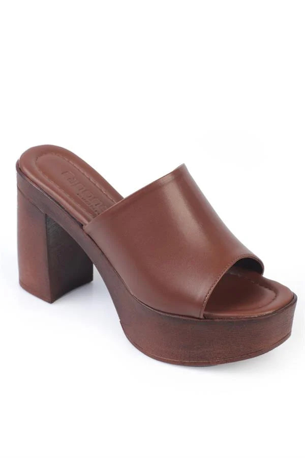 Capone Maris Platform Single Strap Women Black Sandals