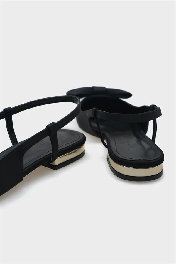 Capone Ania Pointed Toe Satin Open Back Women Satin Mink Ballerinas