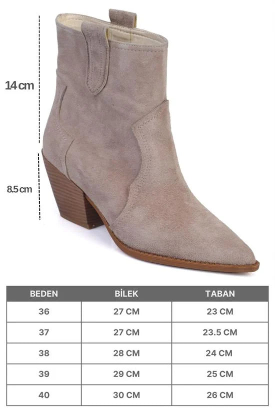 Capone Pointed-Toe Side-Zip Women Sued Black Genuine Leather Cowboy Boots