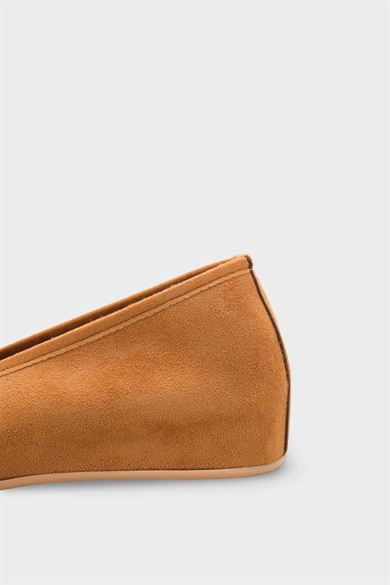Capone Rena Suede Look Hidden Wedge ženske balerinke od brušene kože