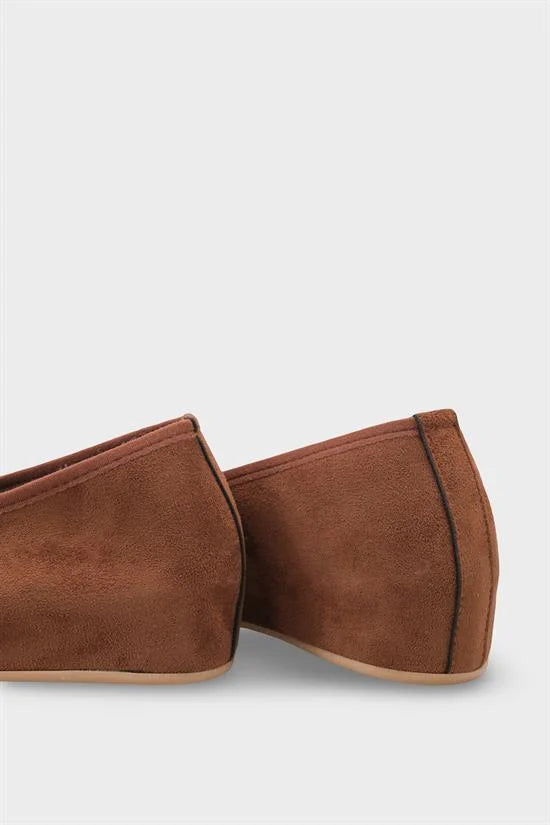 Capone Rena Suede Look Hidden Wedge ženske balerinke od brušene kože