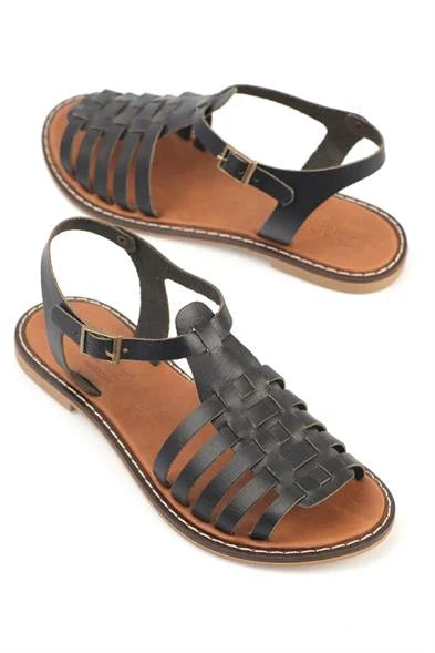 Capone Daphne Round Toe Gladiator Band Woman Leather Sandals