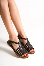 Capone Daphne Round Toe Gladiator Band Woman Leather Sandals