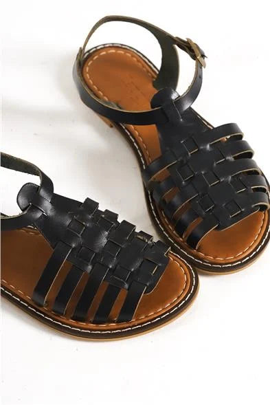 Capone Daphne Round Toe Gladiator Band Woman Leather Sandals