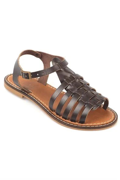 Capone Daphne Round Toe Gladiator Band Woman Leather Sandals