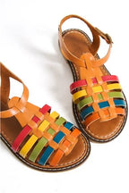 Capone Daphne Round Toe Gladiator Band Woman Leather Sandals