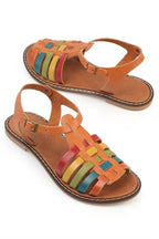 Capone Daphne Round Toe Gladiator Band Woman Leather Sandals