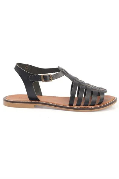 Capone Daphne Round Toe Gladiator Band Woman Leather Sandals