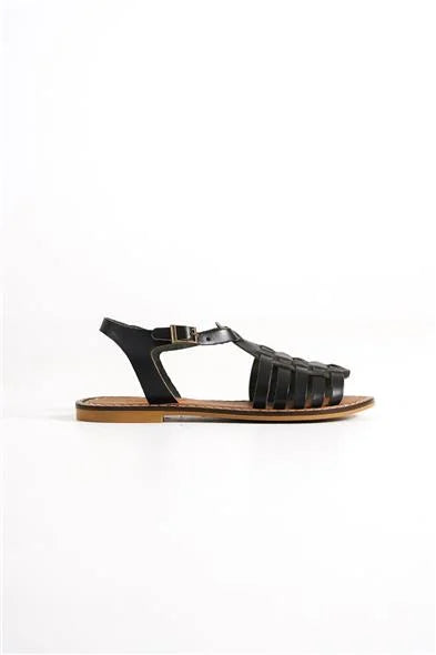 Capone Daphne Round Toe Gladiator Band Woman Leather Sandals