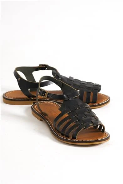 Capone Daphne Round Toe Gladiator Band Woman Leather Sandals