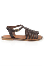 Capone Daphne Round Toe Gladiator Band Woman Leather Sandals
