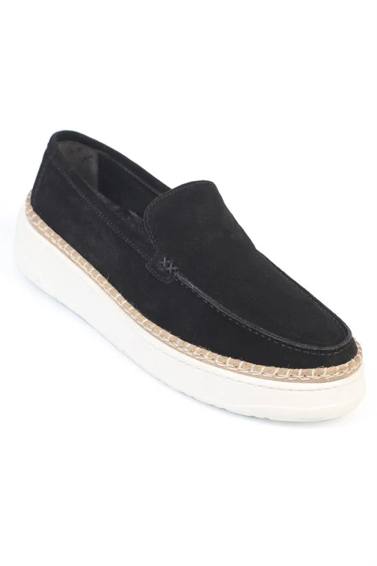 Capone Sergen Genuine Leather Suede Genuine Leather Lined Men Loafer