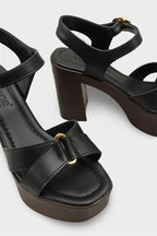 Capone Sheilah Platform Cross Band Ankle Strap Women Beige Sandal