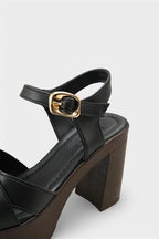 Capone Sheilah Platform Cross Band Ankle Strap Women Beige Sandal