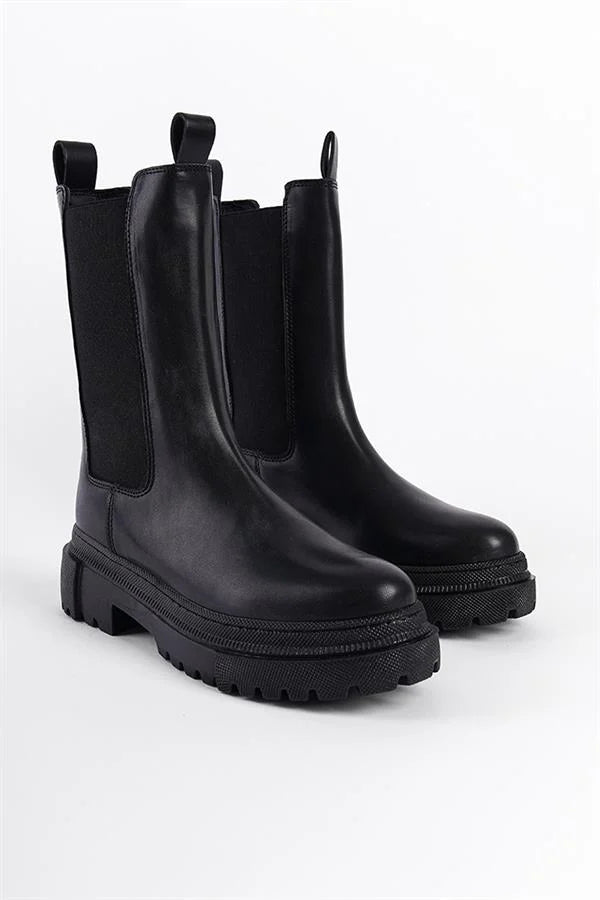 Capone Side Elastic Ankle Boots