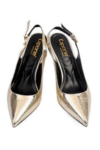 Capone Sally Slingback cipele sa srednjom potpeticom, mekanim punjenim uloškom, ženske, srebrne