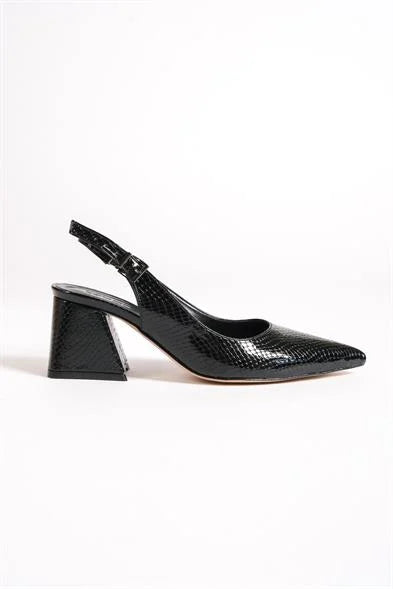 Capone Ruby Soft Padded Insole Ženske crne cipele na petu