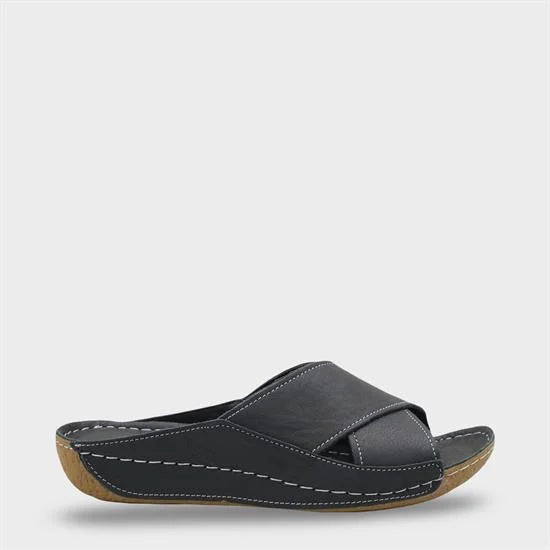 Capone Sophi Genuine Leather Soft Comfort Women Avocado Sandal