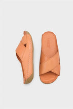 Capone Sophi Genuine Leather Soft Comfort Women Avocado Sandal
