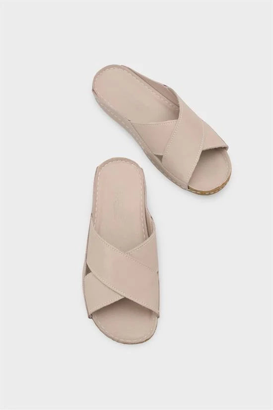 Capone Sophi Genuine Leather Soft Comfort Women Avocado Sandal