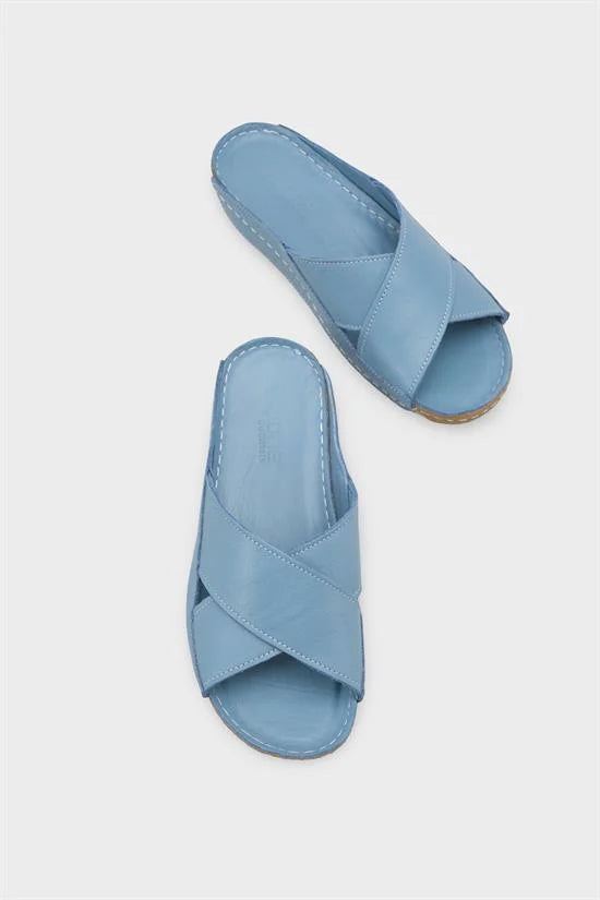 Capone Sophi Genuine Leather Soft Comfort Women Avocado Sandal