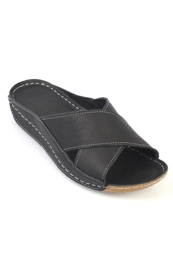 Capone Sophi Genuine Leather Soft Comfort Women Avocado Sandal