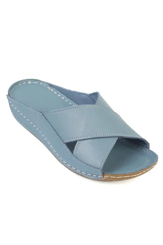 Capone Sophi Genuine Leather Soft Comfort Women Avocado Sandal