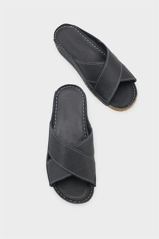 Capone Sophi Genuine Leather Soft Comfort Women Avocado Sandal